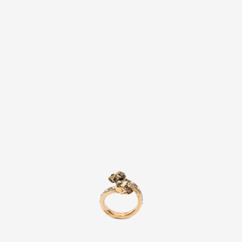 ALEXANDER MCQUEEN - Wrap-Around Skull Ring - Item 553657J160T7124